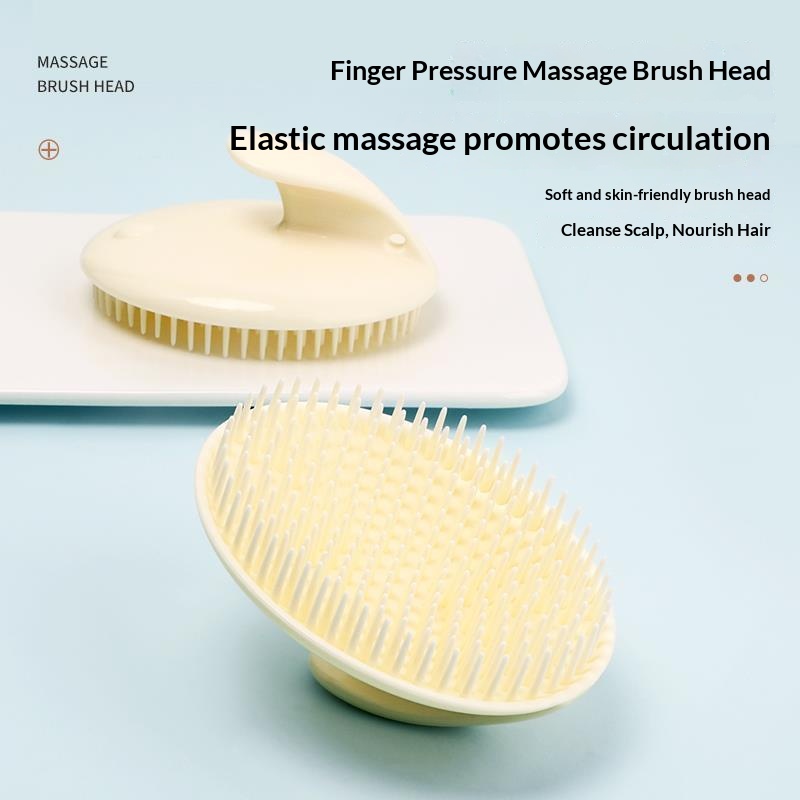 Hair Care Salon - ソフトシリコン製スカルプマッサージャー シャンプーブラシ ウェット＆ドライ両用 ヘアウォッシングスクラバー ヘッドマッサージ 角質除去