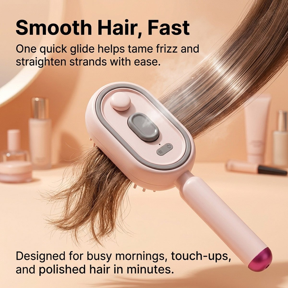 Hair Care Is Self Care - 電動セルフクリーニングヘアコーム エアクッションスプレー エッセンシャルオイル スカルプマッサージャー 女性用ヘアケアスタイリングツール ギフト