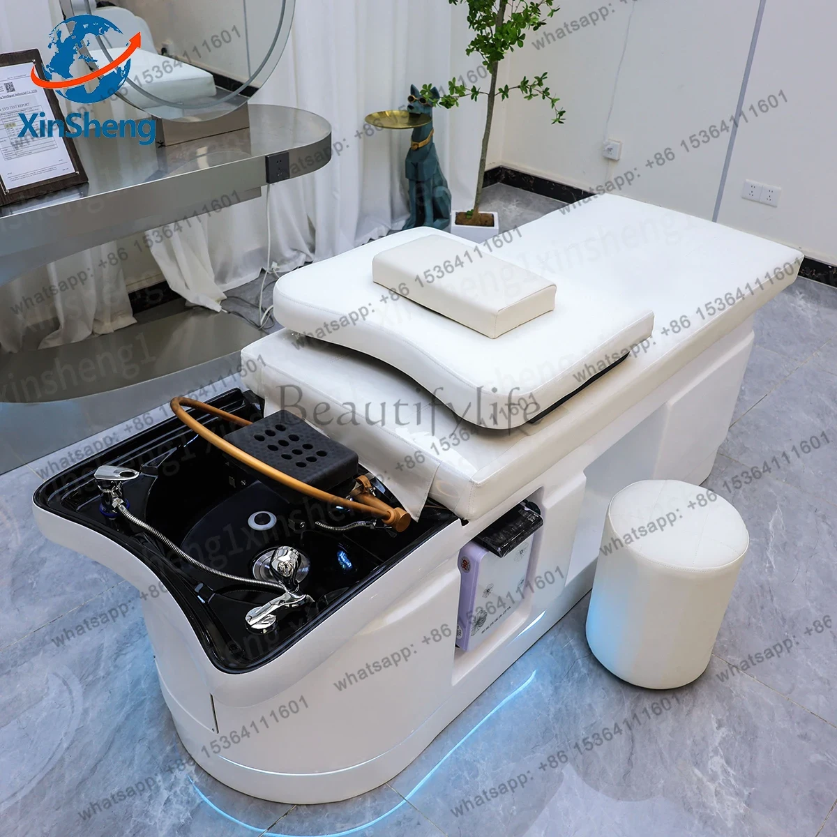 Hair Care Is Self Care - サロンマッサージシャンプーベッドヘッドスパ洗髪設備美容ケアカウチソファクッション業務用家具