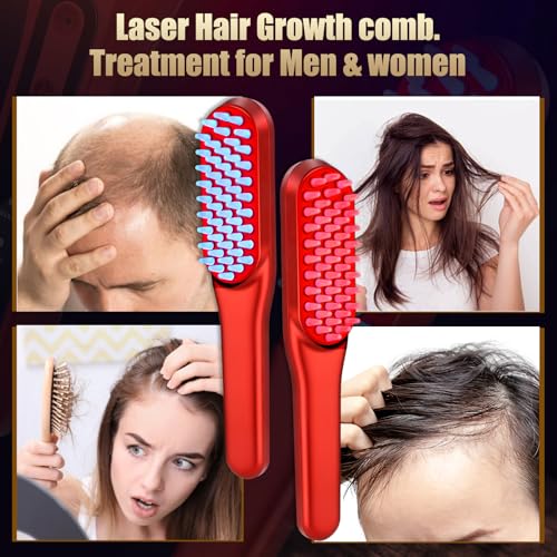 Hair Care Basic - レーザー育毛コーム、赤色光育毛トリートメント、男女兼用