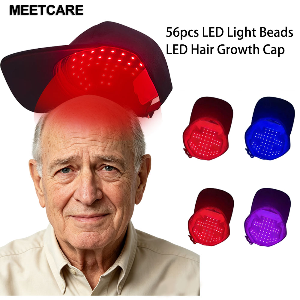 Hair Care Basic - 育毛キャップ 660nm 850nm 赤外線レッドライトセラピーデバイス 56個のLEDライトビーズ搭載 育毛・脱毛治療ケア用