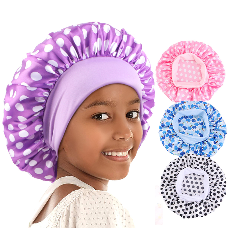 Hair Care For 5 Year Old Girl - 子供用プリントステインハット,ネグリジェ,アフリカンターバン,ヘアケア,スリーピングハット,シャワーキャップ,スリーピングハット,男の子と女の子用