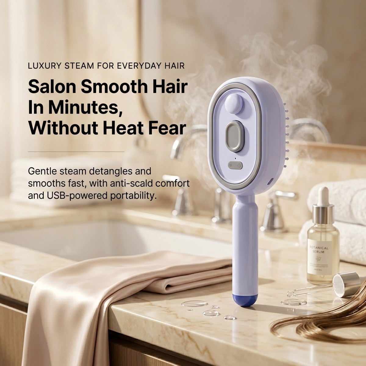 電動セルフクリーニングヘアコーム エアクッションスプレー エ - Hair Care Is Self Care のレビューと価格