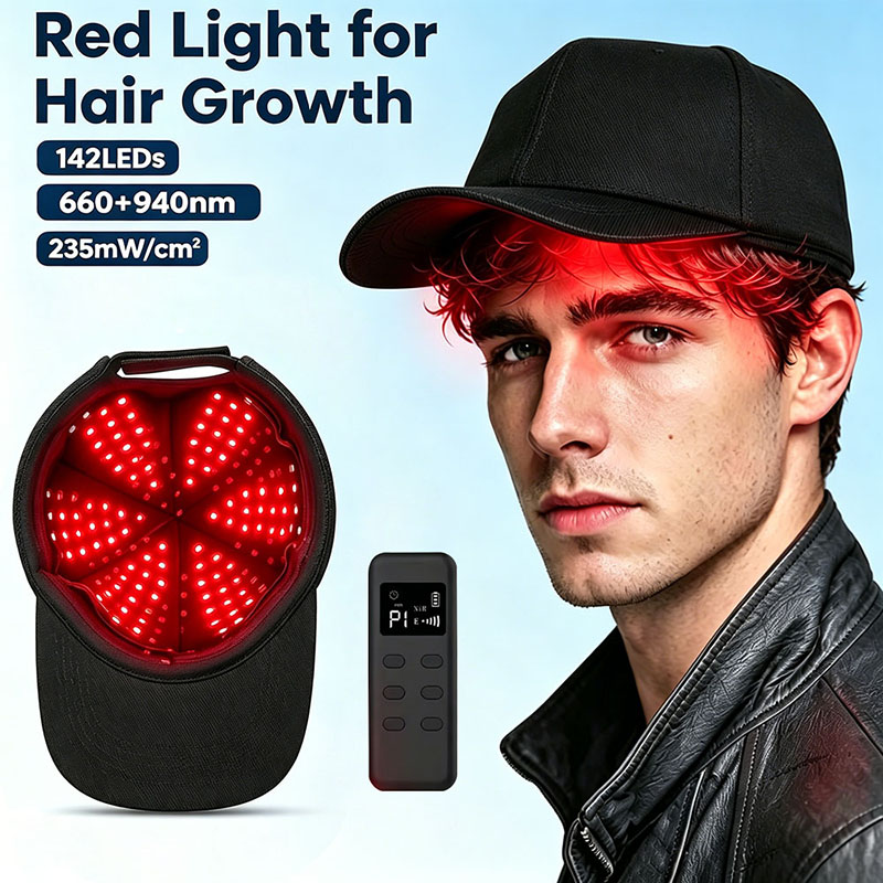 LED赤色光療法帽子（育毛用）赤色・赤外線光育毛キャップ（脱 - Hair Care Basic のレビューと価格