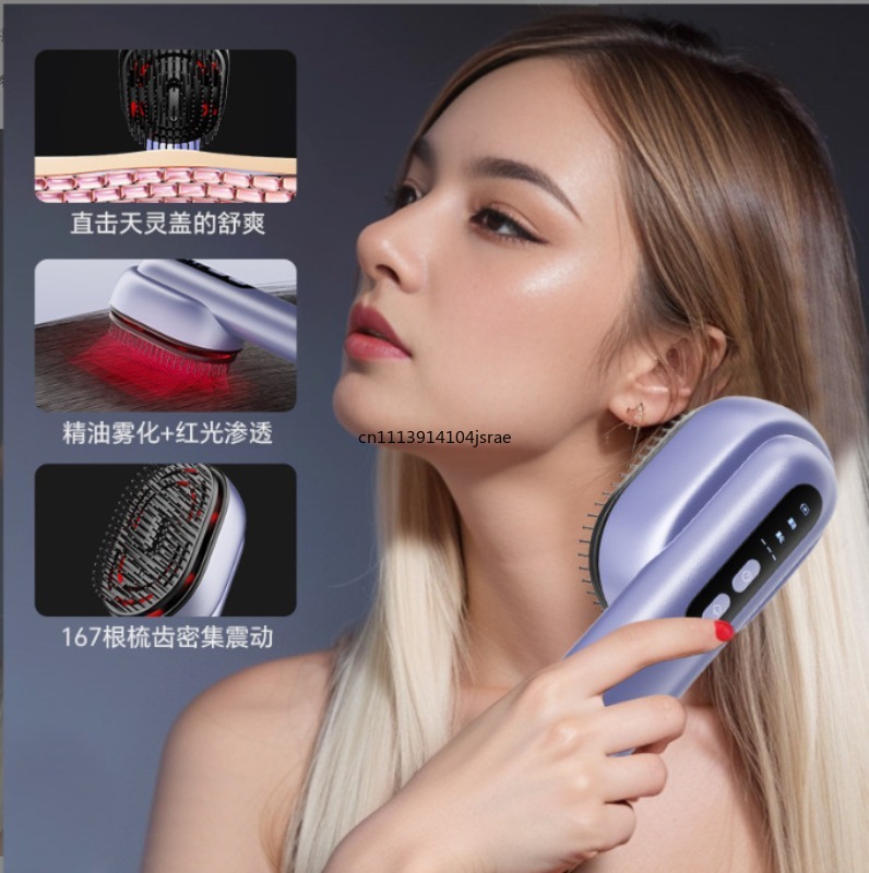 電動赤色光スカルプマッサージコーム エッセンシャルオイル噴霧 - Hair Care Guide のレビューと価格