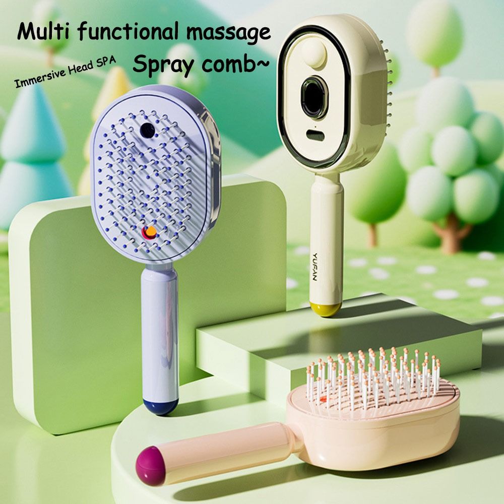 新しい電気ヘアケアスプレーマッサージコーム帯電防止セルフクリ - Hair Care Is Self Care のレビューと価格