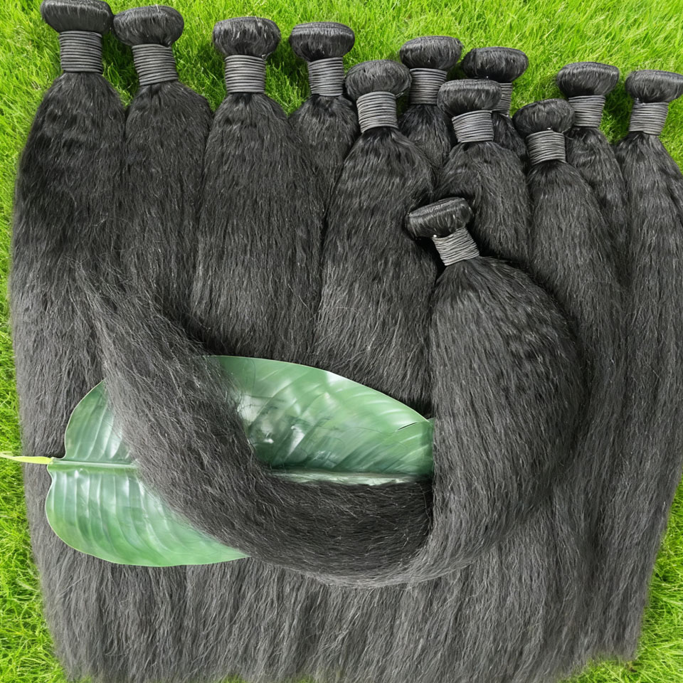 未加工インド産縮毛矯正人毛束とクロージャー付き 4B 4C  - Hair Care Indian のレビューと価格