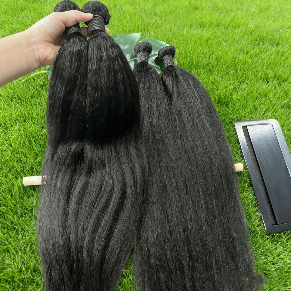 未加工インド産縮毛矯正人毛束とクロージャー付き 4B 4C  - Hair Care Indian のレビューと価格