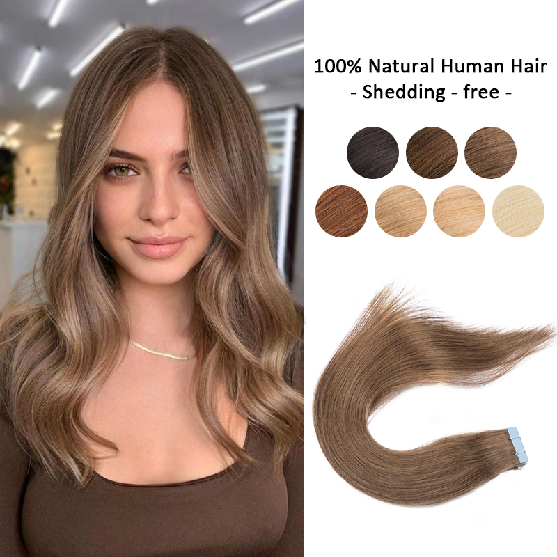 100%人毛テープ式ヘアピース 20本入り 12インチ スト - Hair Care Indian のレビューと価格