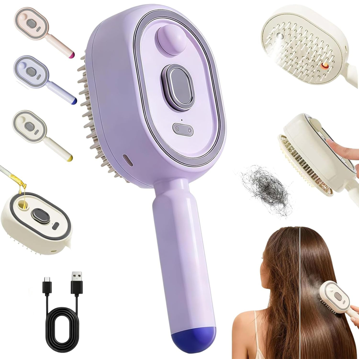 2/1個入り 電動スプレーエアクッションマッサージコーム セ - Hair Care Is Self Care のレビューと価格
