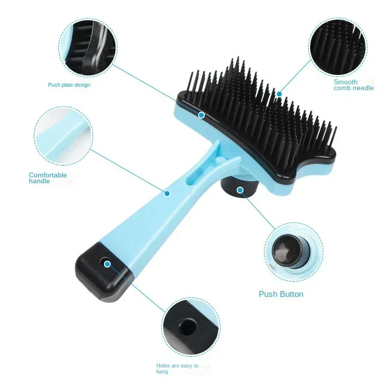 1pc セルフクリーニングペットスリッカーブラシ 簡単な毛除 - Hair Care Is Self Care のレビューと価格