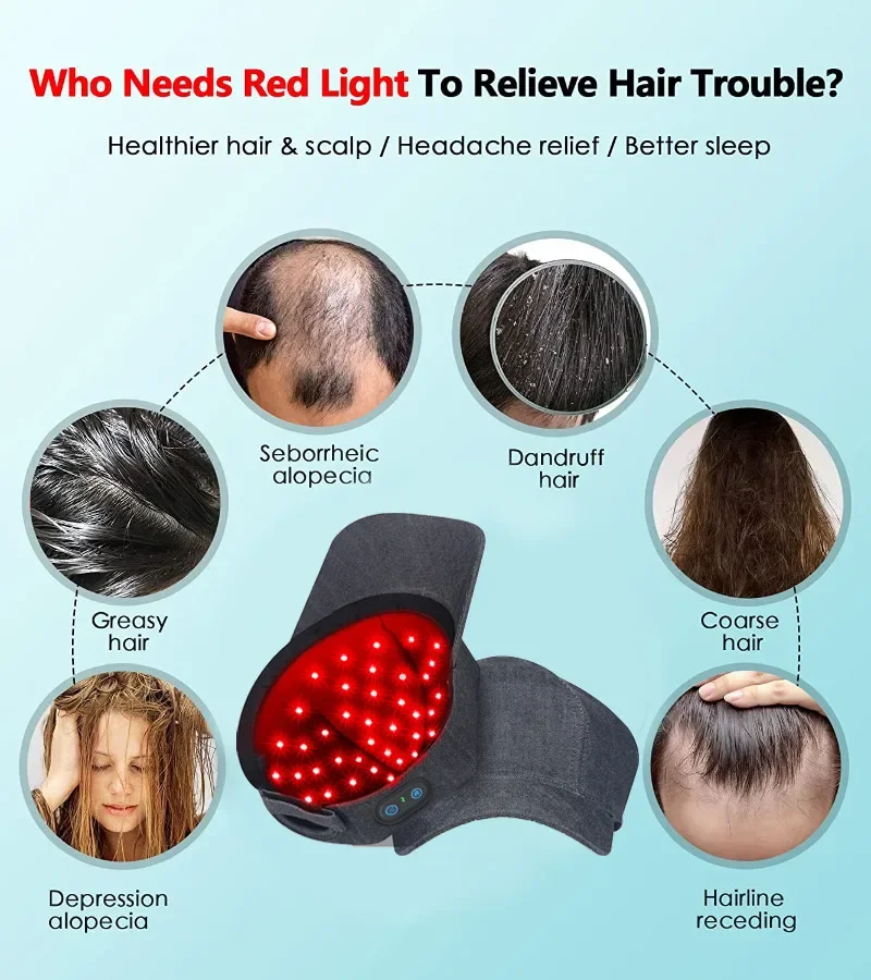 育毛キャップ充電式 2000mAh LED 健康光デバイス抗 - Hair Care Basic のレビューと価格