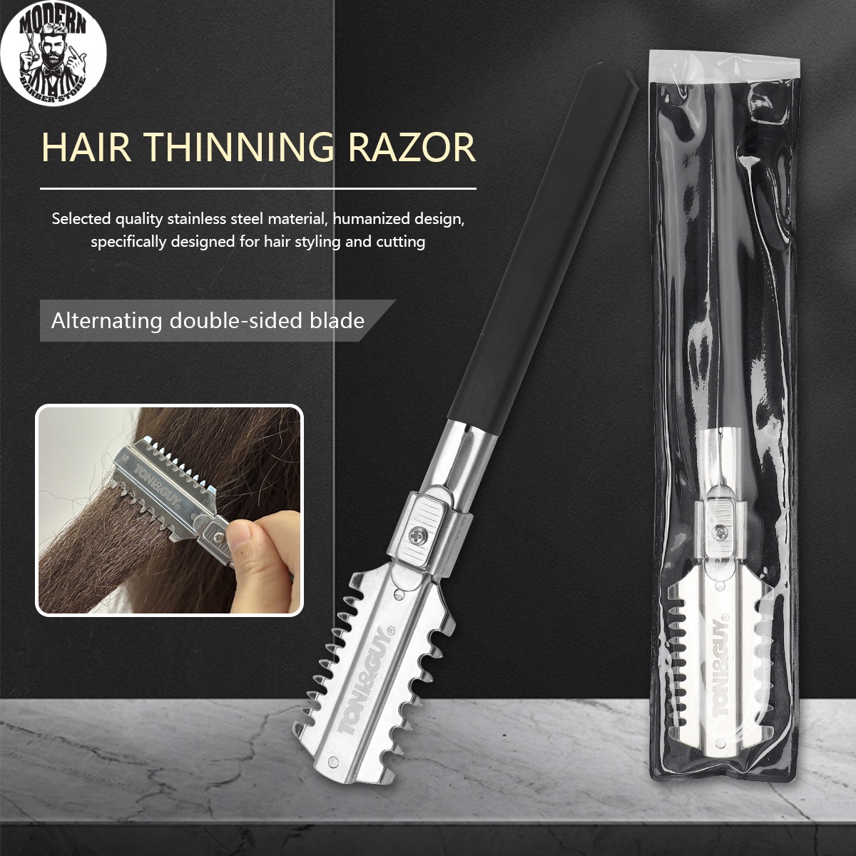 サロン両刃シェービングヘアカットかみそりナイフブレード手動ヘ - Hair Care Guide のレビューと価格