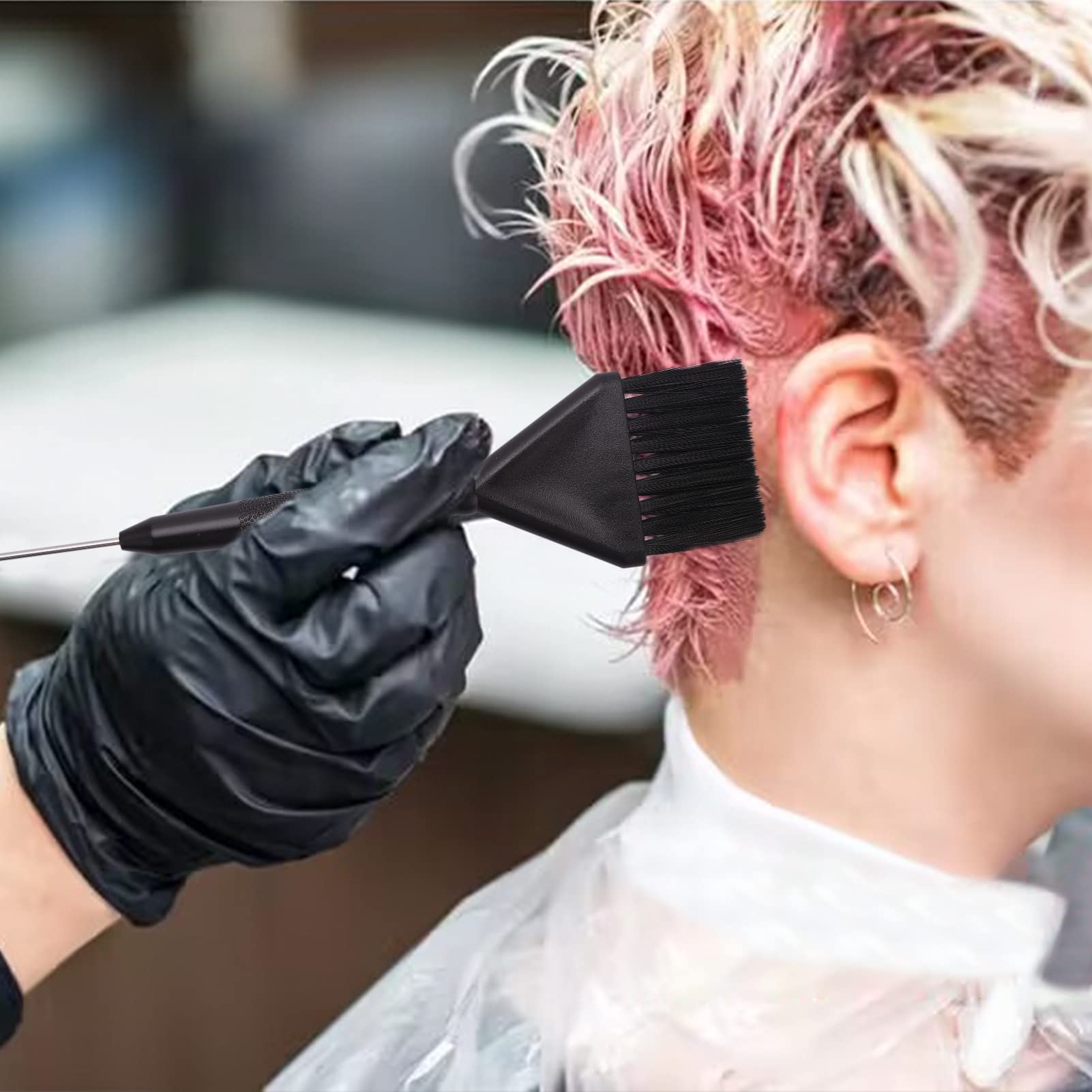 理髪用の帯電防止ゴム手袋,日曜大工のヘアスタイリングツール, - Hair Care Guide のレビューと価格
