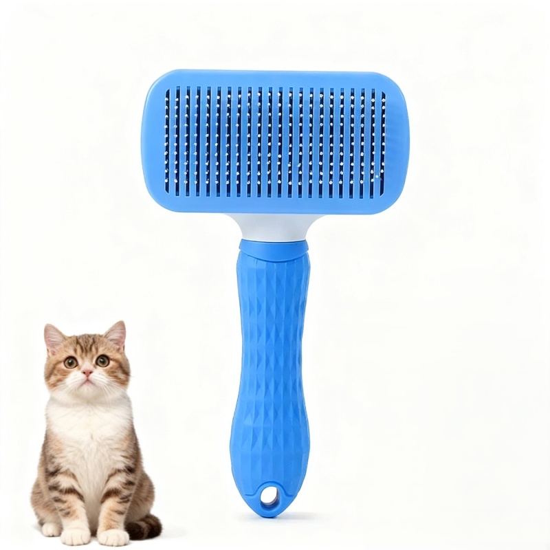 セルフクリーニングスリッカーブラシ ペットの毛取りコーム 効 - Hair Care Is Self Care のレビューと価格